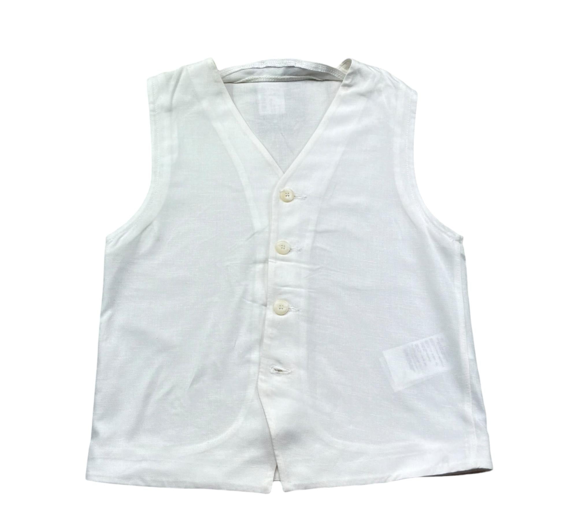 Paolo Pecora Gilet Tinta Unita per Bambino PP4189 BIANCO PAOLO PECORA 