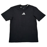 Adidas T-Shirt Girocollo Tinta Unita con Logo per Bambino JC9776 NERO Adidas 