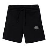 Diesel Bermuda Tinta Unita con Logo per Bambino J02239 NERO DIESEL 