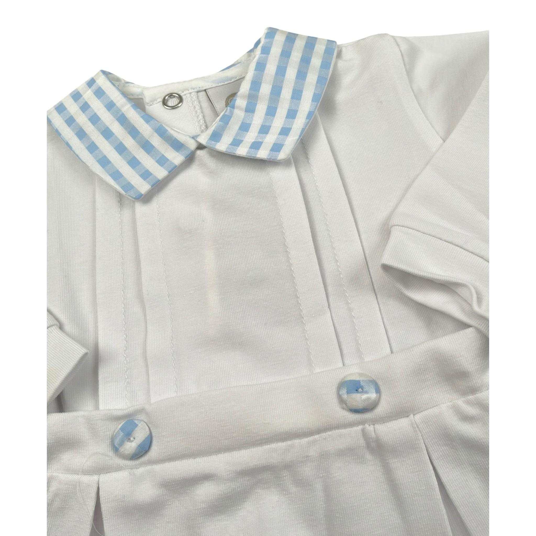 Marlu' Tutina Tinta Unita con Applicazioni per Neonato EC6514 BIANCO MARLU' 