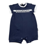 Bikkembergs Pagliaccetto Mezza Manica Tinta Unita per Neonato BK1773 BLU BiKKEMBERGS 