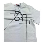 Cesare Paciotti T-Shirt Girocollo Tinta Unita con Stampa per Neonato TSP5165BXX BIANCO CESARE PACIOTTI 