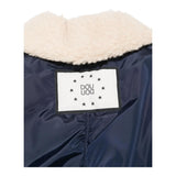DOU DOU giubbino tinta unita con zip e pelliccia Blu per Bambino DV2P60 BLU DOU DOU 