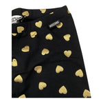 MOSCHINO leggins tinta unita con stampa cuori Nero per Neonata MDP039 NERO MOSCHINO 