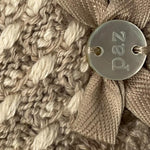 PAZ RODRIGUEZ cappello tinta unita con ricami Fango per Neonata EOEMM FANGO PAZ RODRIGUEZ 