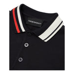 Emporio Armani Polo Manica Lunga Tinta Unita con Logo per Neonato 6DHFJ3 BLU EMPORIO ARMANI 