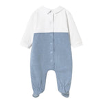 Mayoral Tutina Bicolore con Stampa per Neonato 1704 BIANCO/AZZURRO MAYORAL 