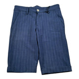 Emanuel Pris Bermuda In Denim Tinta Unita con Girovita Regolabile per Bambino EBM5113R BLU EMANUEL PRIS 