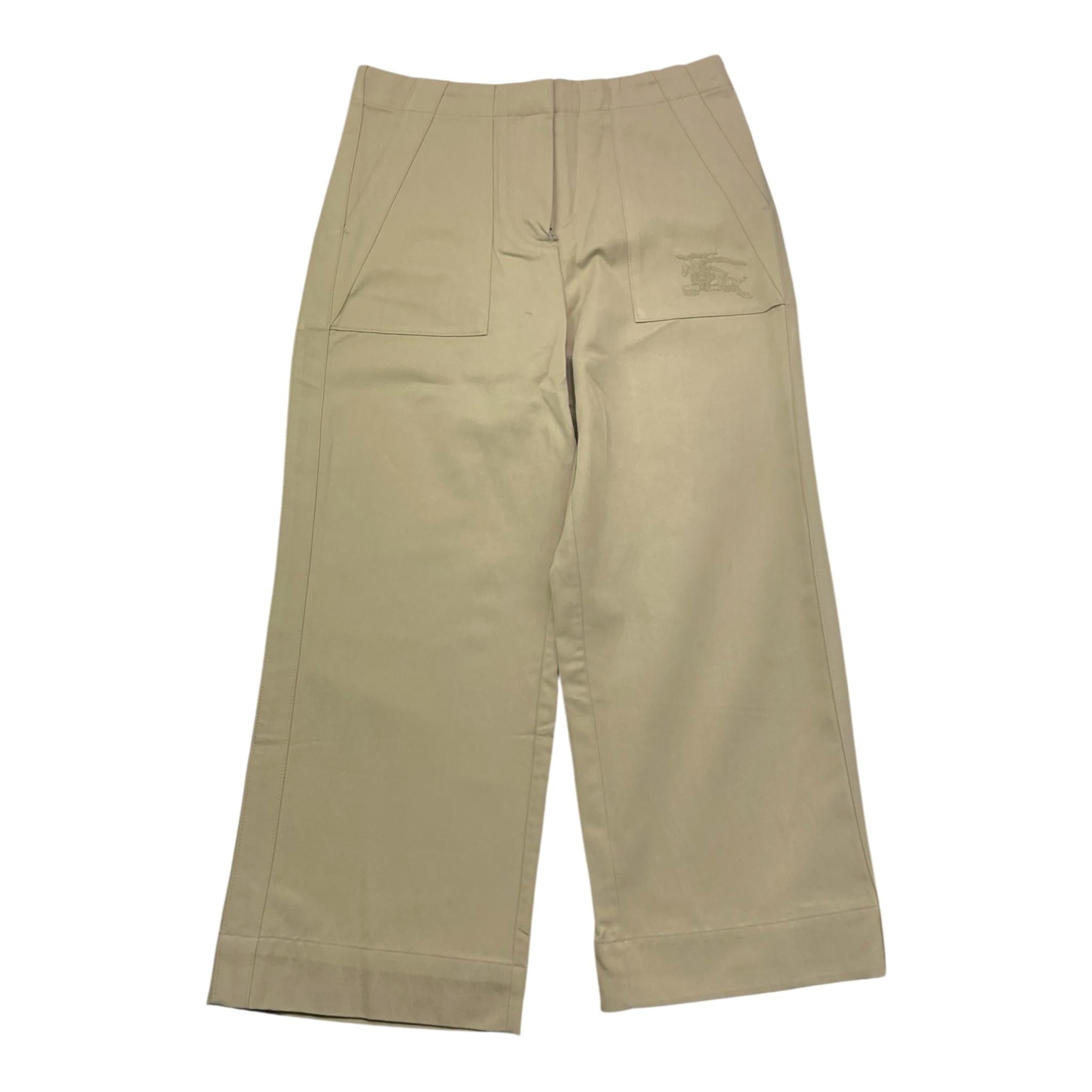 Burberry Pantalone Tinta Unita con Logo per Bambina 8088678 BEIGE BURBERRY 