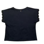 Dixie T-Shirt Girocollo Tinta Unita per Bambina MB44030G74 NERO DIXIE 