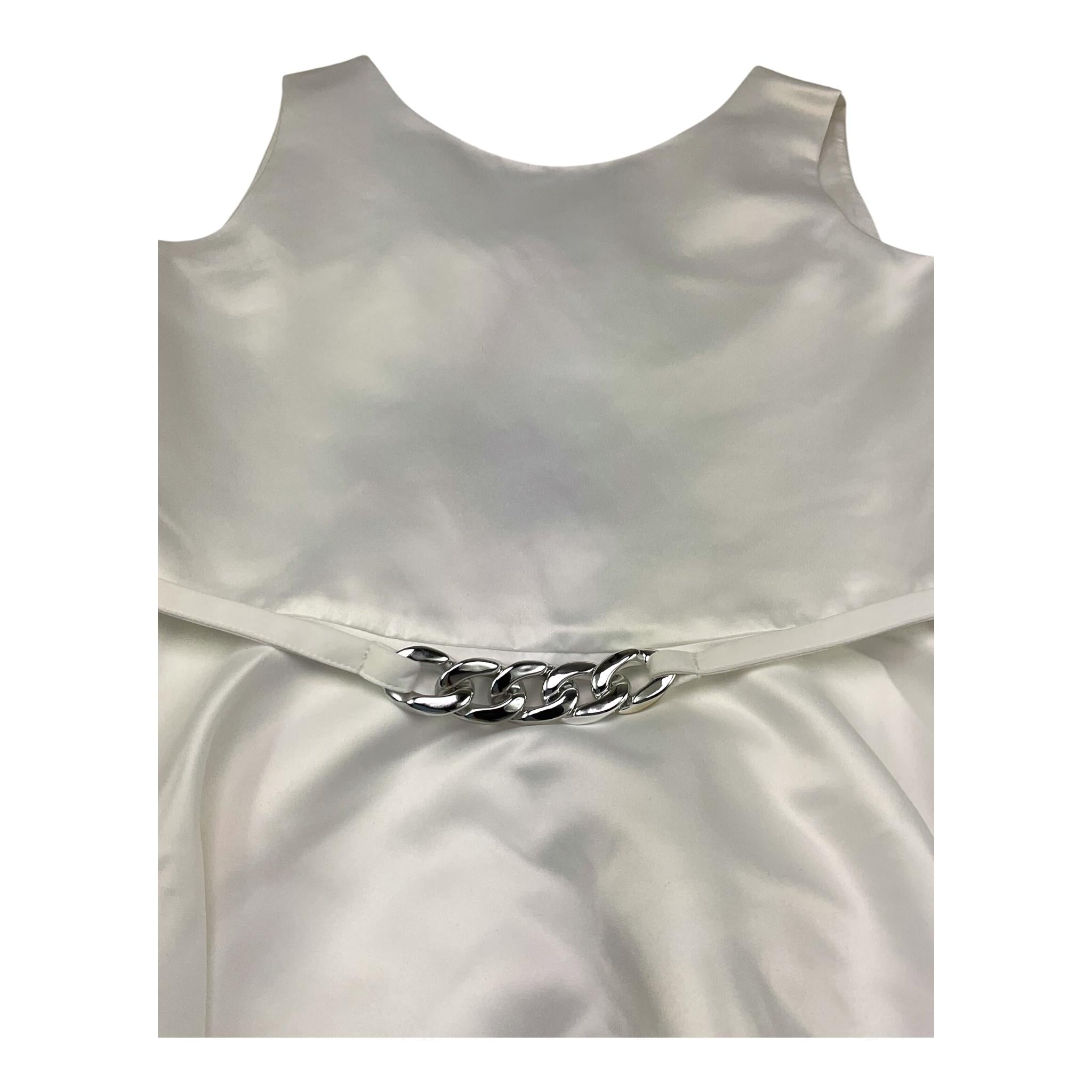 Liu Jo Abito Giromanica Tinta Unita per Bambina GA5001 BIANCO LIU JO 