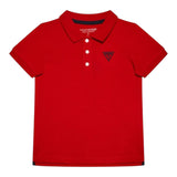 Guess Polo Tinta Unita Mezza Manica per Bambino L71P21K5DS0 ROSSO GUESS 