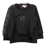 CESARE PACIOTTI felpa tinta unita girocollo con stampa Nero per Neonato MFP5350B NERO CESARE PACIOTTI 