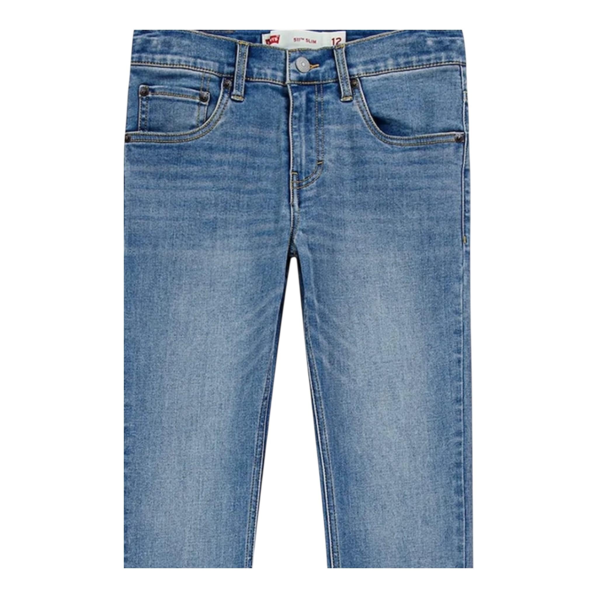 Levi'S Jeans Tinta Unita con Girovita Regolabile per Bambino 9EL231 BLU LEVI'S 