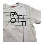 Cesare Paciotti T-Shirt Girocollo Tinta Unita con Stampa per Neonato TSP5165BX BIANCO CESARE PACIOTTI 