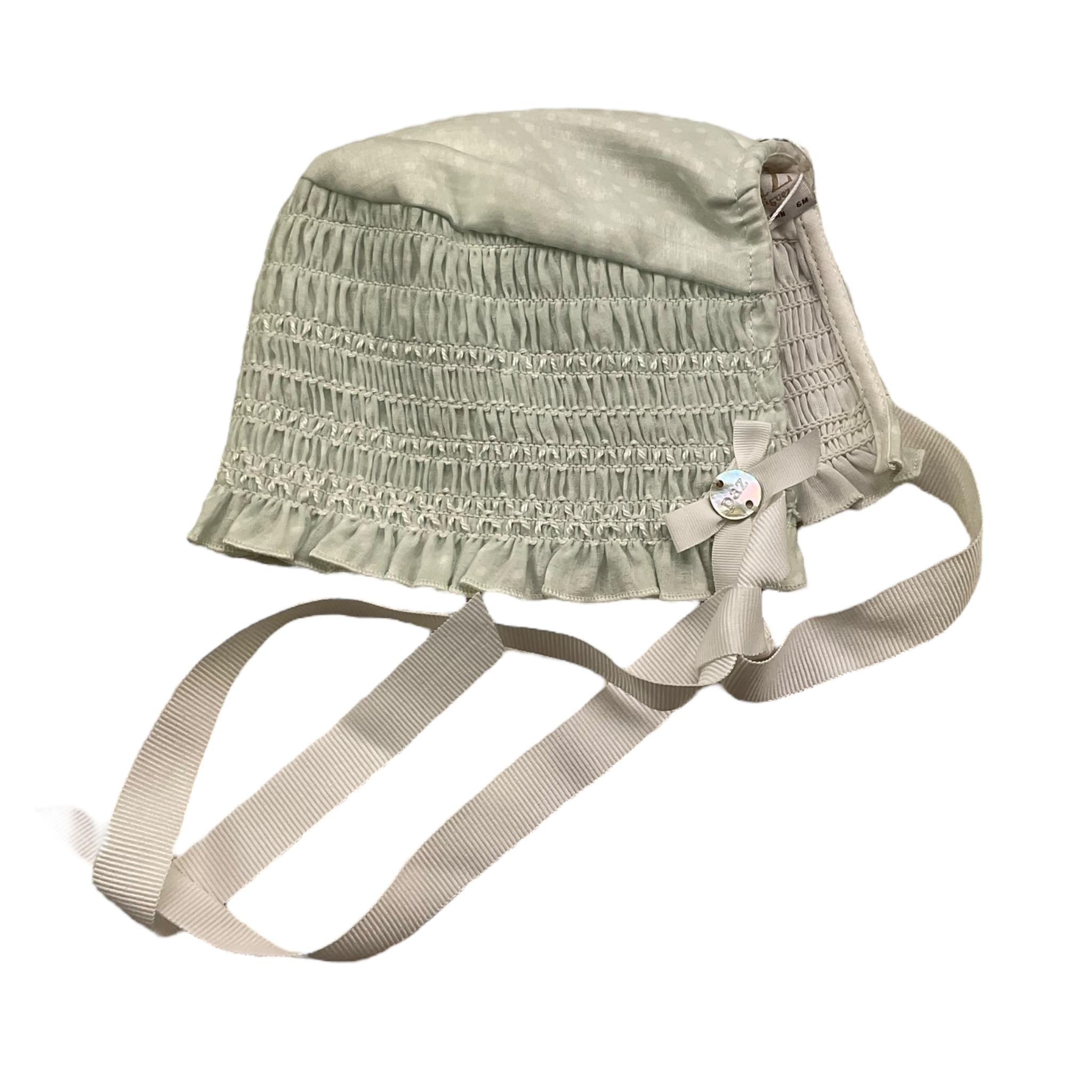 PAZ RODRIGUEZ cappello tinta unita con ricami Verde acqua per Neonato 011150192 VERDE ACQUA PAZ RODRIGUEZ 