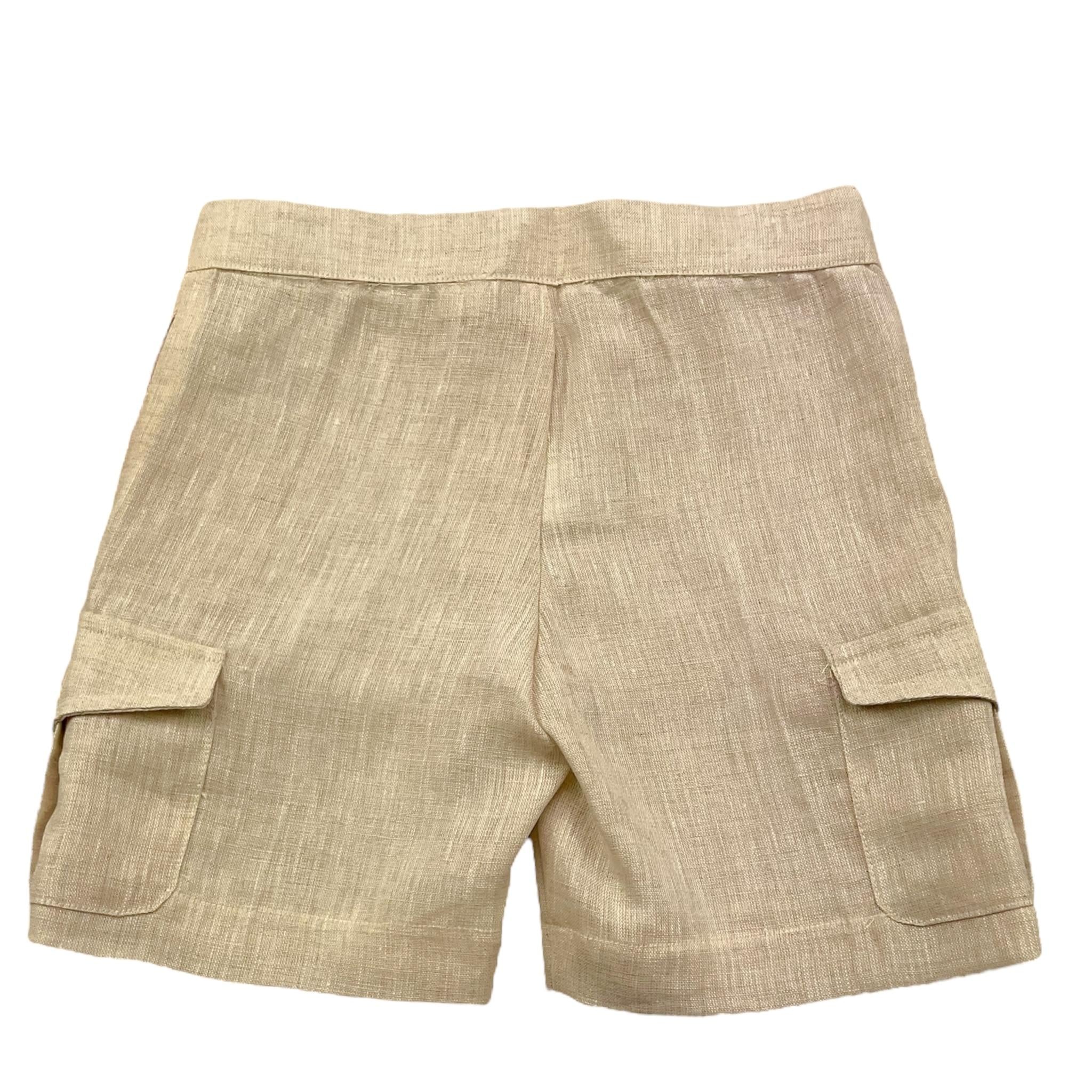La Stupenderia Bermuda Tinta Unita con Girovita Regolabile per Bambino TCBR67 BEIGE LA STUPENDERIA 