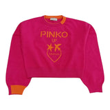 PINKO maglia tinta unita con stampa in contrasto Fuxia per Bambina F4PIBGJP108J FUXIA PINKO 