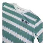 Saint Barth T-Shirt Girocollo con Fantasia A Righe per Bambino 01022L BIANCO/VERDE SAINT BARTH 