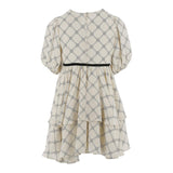 Elisabetta Franchi Abito Mezza Manica Tinta Unita Logato per Bambina EFAB598 PANNA ELISABETTA FRANCHI 