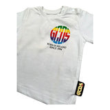 Gcds T-Shirt Girocollo Tinta Unita con Stampa per Neonato 027959 BIANCO GCDS 