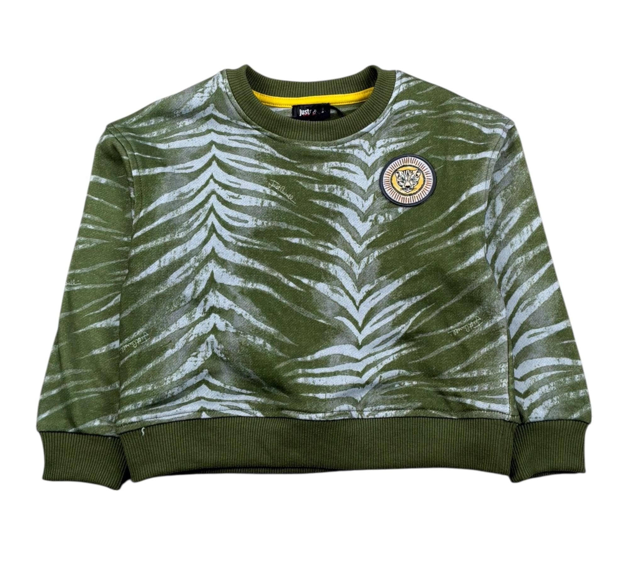 Just Cavalli Felpa Chiusa Fantasia  per Neonato JIP26079FE VERDE JUST CAVALLI 