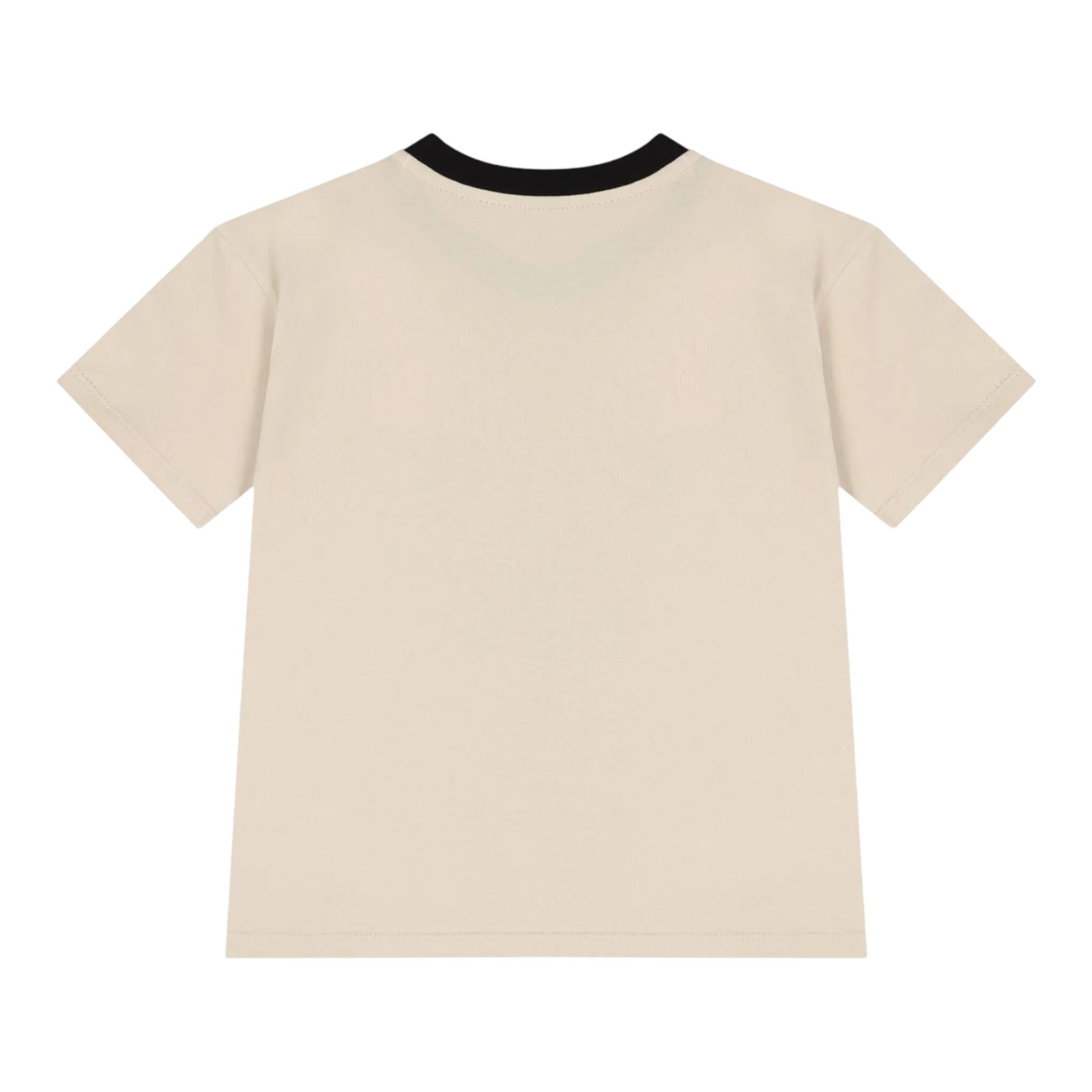 Calvin Klein T-Shirt tinta unita con Profili In Contrasto Beige per Bambino IB0IB02457X BEIGE CALVIN KLEIN 