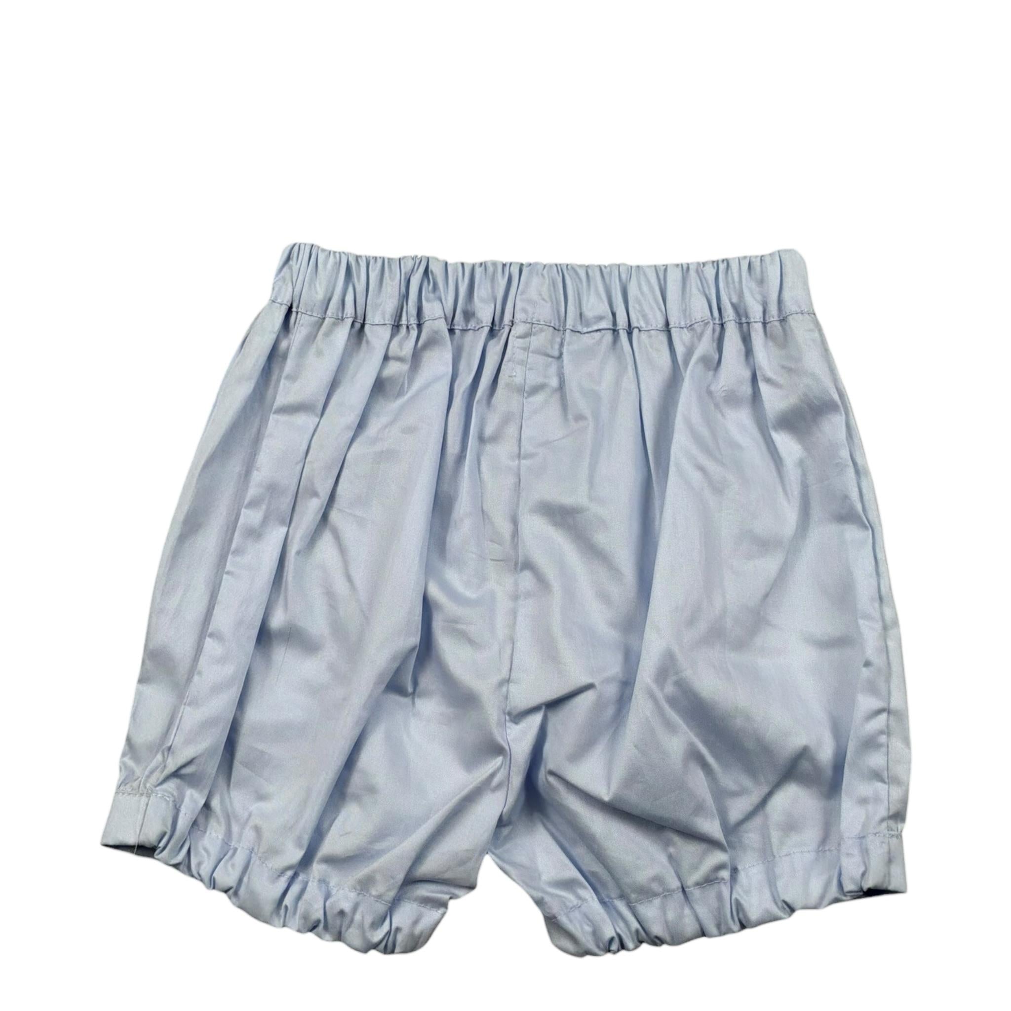 Malvi & Co Bermuda tinta unita con Elastico In Vita Azzurro per Neonato S23N154CUCF AZZURRO MALVI & CO 
