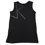 John Richmond Canotta Girocollo Tinta Unita con Borchie per Bambina RGP26099CN NERO JOHN RICHMOND 