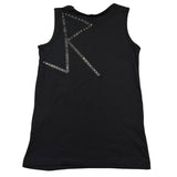 John Richmond Canotta Girocollo Tinta Unita con Borchie per Bambina RGP26099CN NERO JOHN RICHMOND 