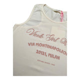 Vicolo Canotta Girocollo Tinta Unita con Stampa per Neonata 3146M00269N ROSA VICOLO 