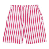 Dou Dou Shorts Bicolore con Fantasia A Righe per Bambina DW6Q39 BIANCO DOU DOU 