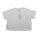 Manila Grace T-Shirt Girocollo Tinta Unita con Stampa per Bambina MG2616 PANNA MANILA GRACE 
