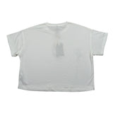 Manila Grace T-Shirt Girocollo Tinta Unita con Stampa per Bambina MG2616 PANNA MANILA GRACE 