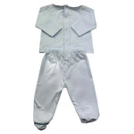 Le Bebe Completo 2 Pezzi Shirt-Ghettina Tinta Unita per Neonato LBB5298 AZZURRO LE BEBE 