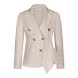 Fun & Fun Giacca Tinta Unita Doppiopetto per Bambina FNCJJK01073 BIANCO FUN & FUN 