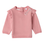 MINI BANDA maglia girocollo tinta unita con fiocco Rosa per Neonata 3A744XX ROSA MINI BANDA 