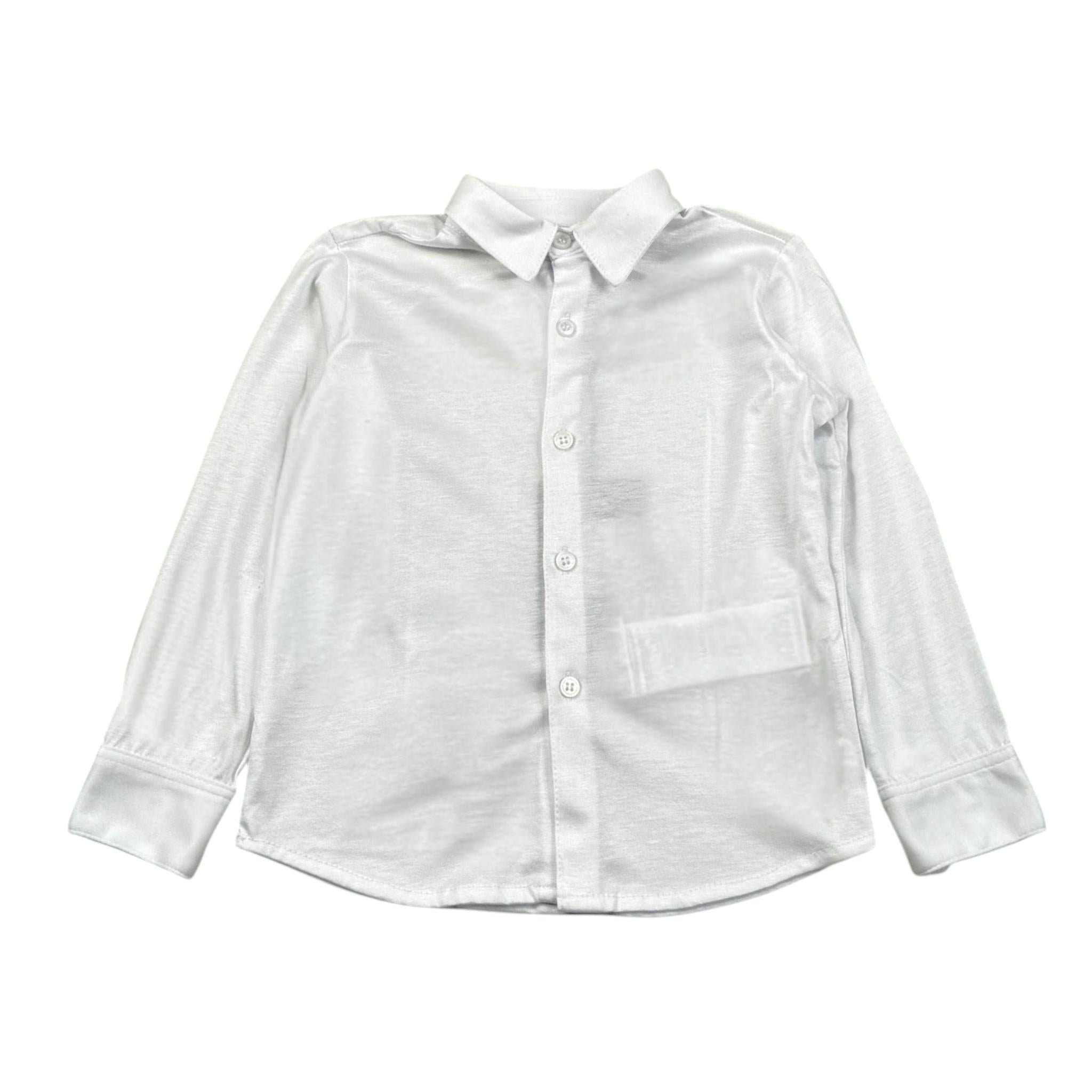 Paolo Pecora Camicia Tinta Unita con Bottoni per Bambino PP3907J BIANCO PAOLO PECORA 