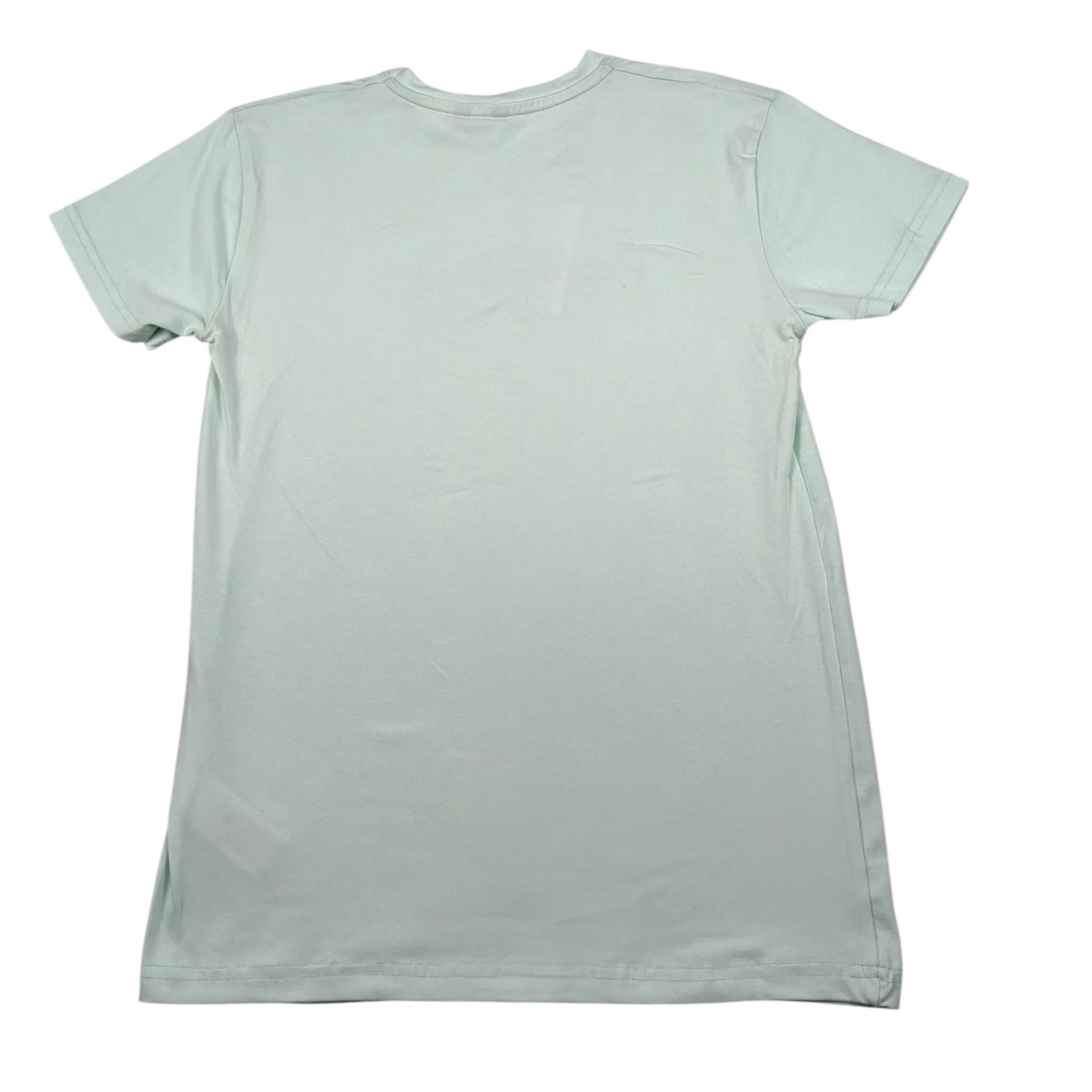 Refrigiwear T-Shirt Girocollo Tinta Unita Constampa per Bambino RW376 VERDE ACQUA REFRIGIWEAR 