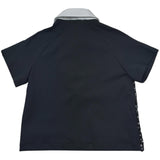 John Richmond Polo Mezza Manica Tinta Unita Paillettata per Bambina RGP26041PO NERO JOHN RICHMOND 