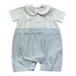 Le Bebe Pagliaccetto Bicolore Mezza Manica per Neonato LBB5257 BIANCO/AZZURRO LE BEBE 