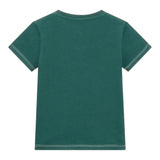 Guess T-Shirt Girocollo Tinta Unita con Stampa per Neonato N5RI02K8HM4N VERDE GUESS 