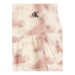 Calvin Klein Abito Tinta Unita con Logo E Fantasia per Bambina IN0IN00076J BEIGE CALVIN KLEIN 