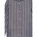 Fay Camicia Tinta Unita Manica Lunga con Fantasia A Righe per Bambino FW5P60X BLU FAY 