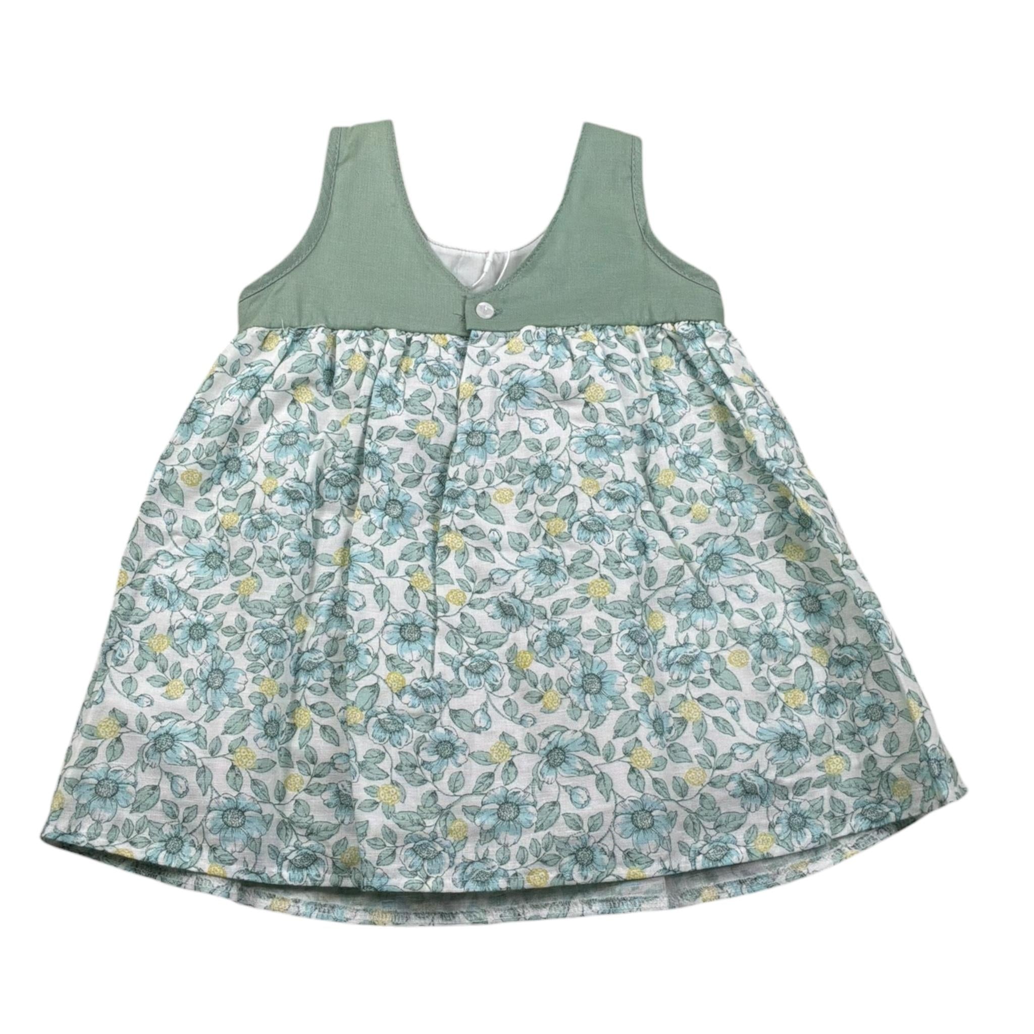 Calamaro Abito Tinta Unita con Stampa per Bambina 21298J BIANCO CALAMARO 