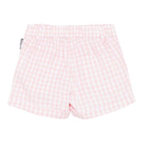 Moschino Short Fantasia Quadretti con Elastico In Vita per Neonata MMQ00R BIANCO/ROSA MOSCHINO 