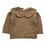 WEDOBLE maglia girocollo tinta unita con ricami Fango per Neonata I2407301 FANGO WEDOBLE 