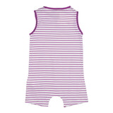 K-Way Pagliaccetto Giromanica Fantasia A Righe per Neonata K2137VW BIANCO/VIOLA K-WAY 