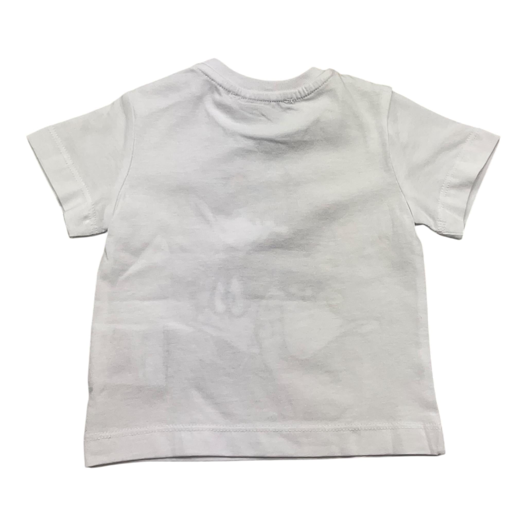 Iceberg T-Shirt Girocollo Tinta Unita con Stampa per Neonato TSICE5107B BIANCO ICEBERG 