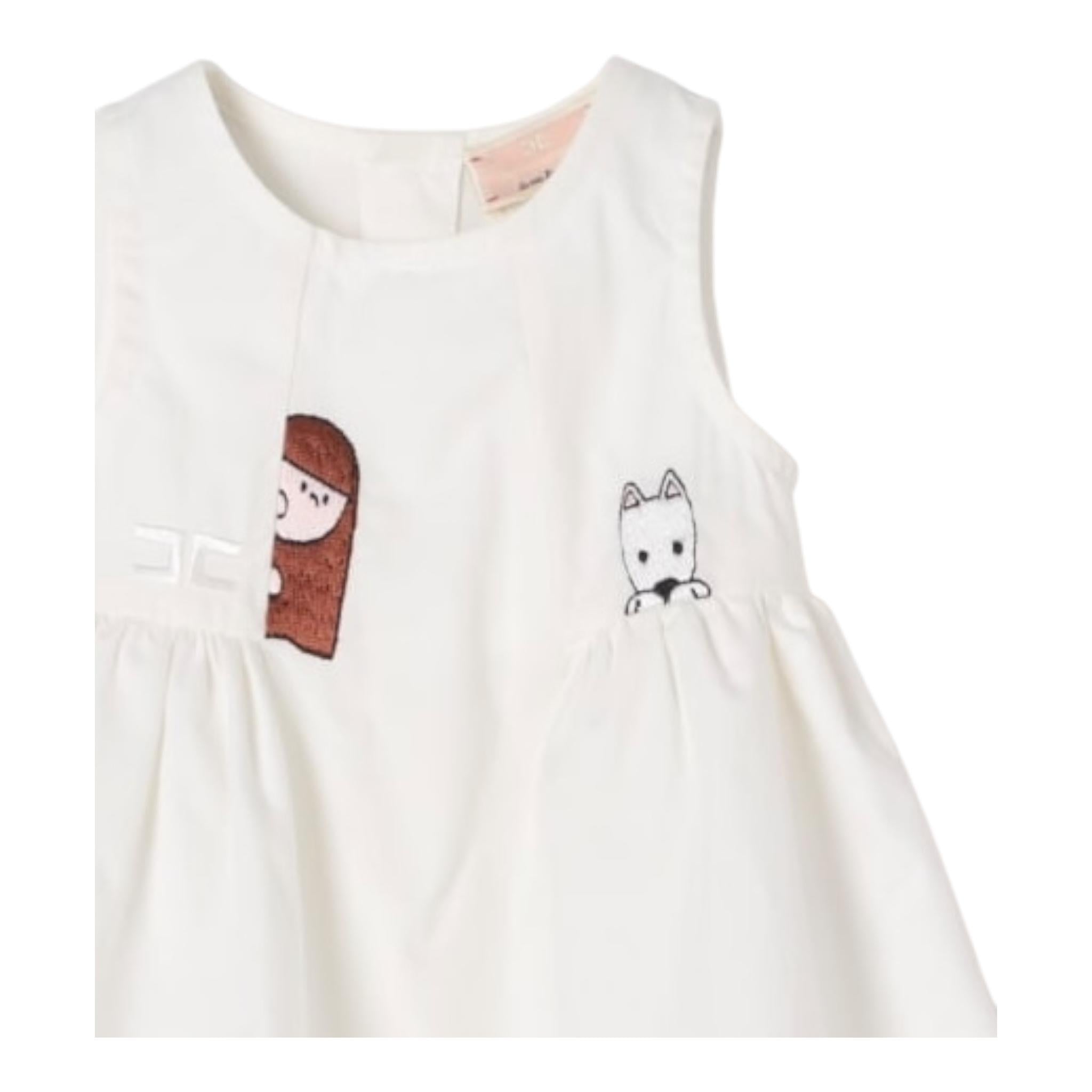 Elisabetta Franchi Completo 2 Pezzi Camicia-Coulotte Bicolore per Neonata ENCD098 BIANCO/ROSA ELISABETTA FRANCHI 